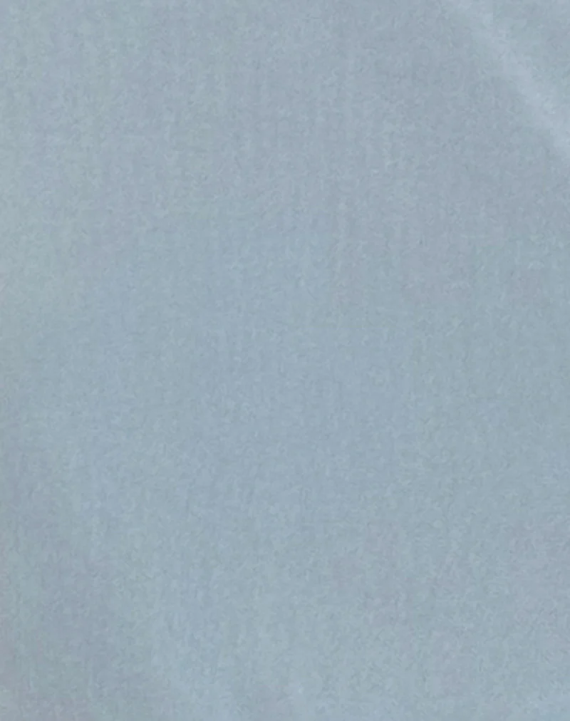 Narcissa Asymmetric Long Sleeve Top in Mesh Light Blue - Image 5