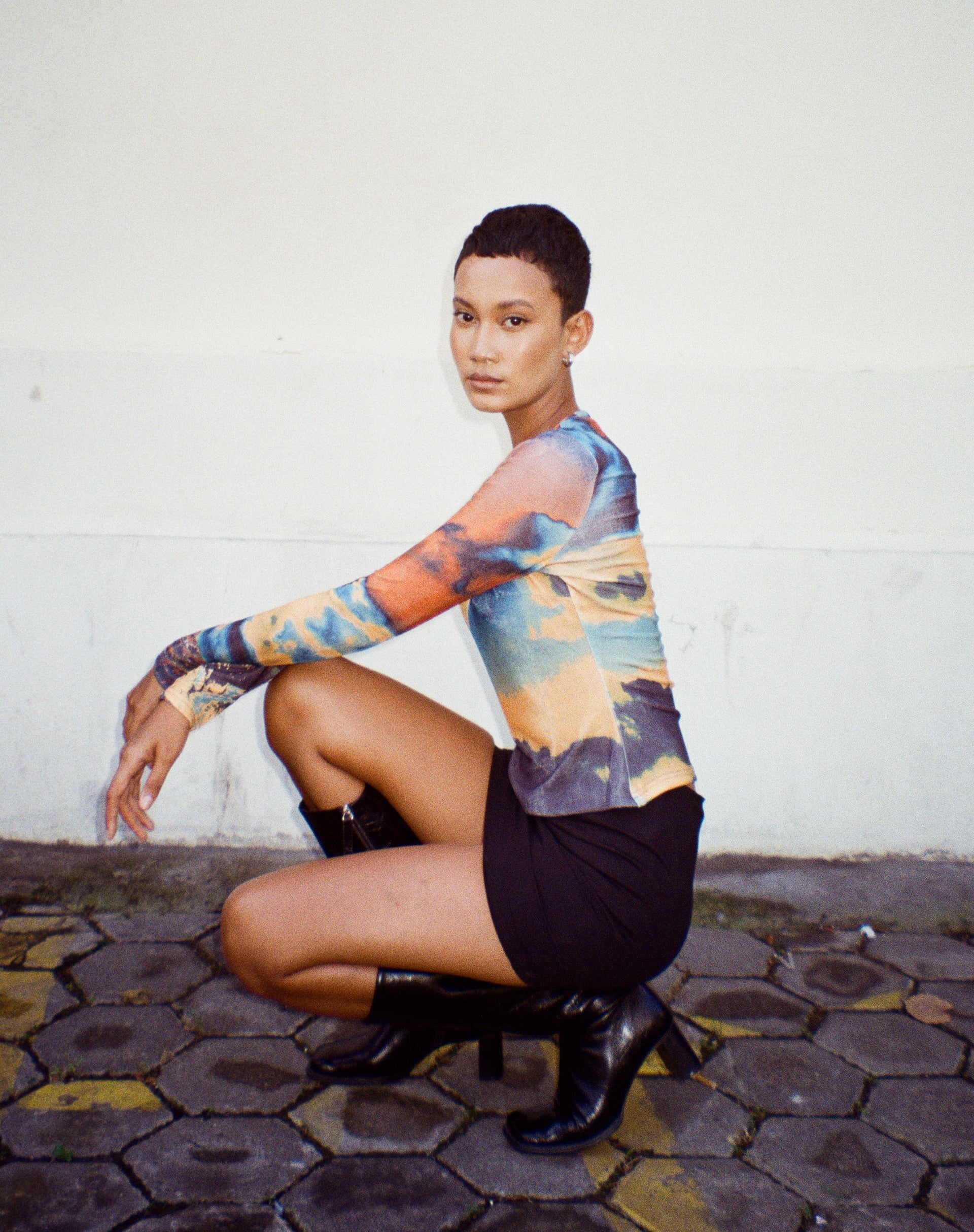 Narita Long Sleeve Top in Heat Map - Image 2