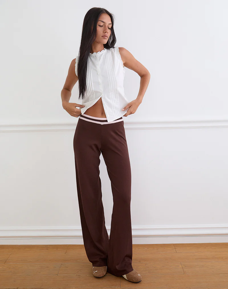 Natela Trouser in Dark Brown - Image 2