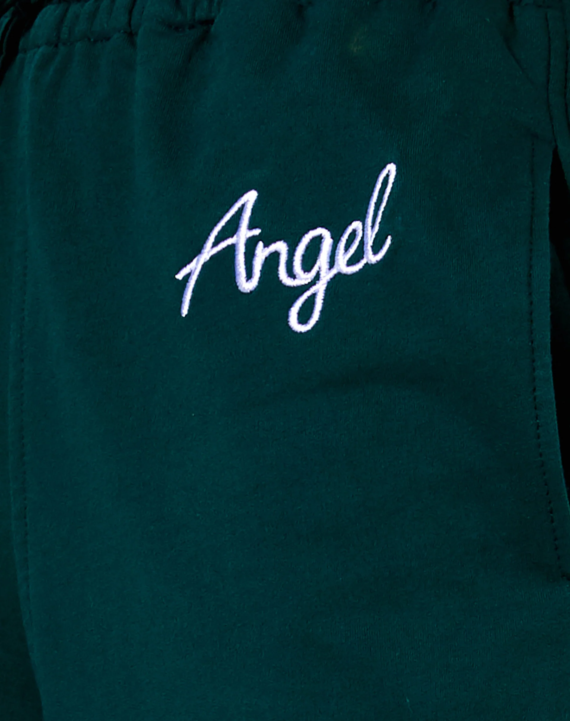 Nattan Jogger in Bottle Green 'Angel' Embro - Image 6