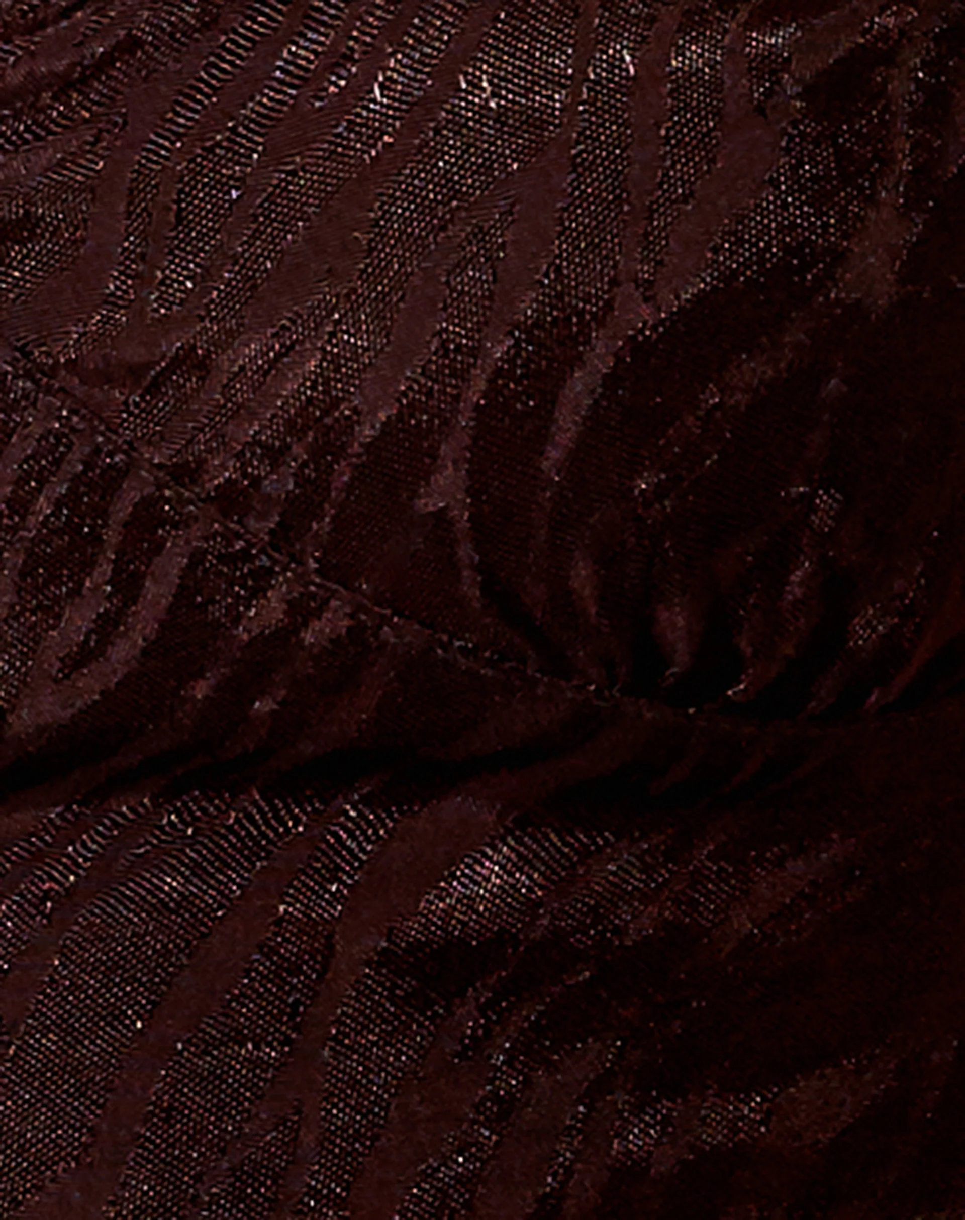 Naya Crop Top in Satin Zebra Bitter Chocolate - Image 6