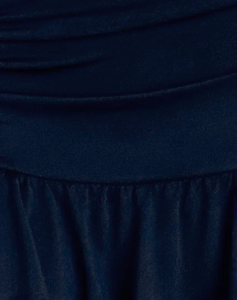 Nefeli Mini Skirt in Lycra Dark Navy - Image 6