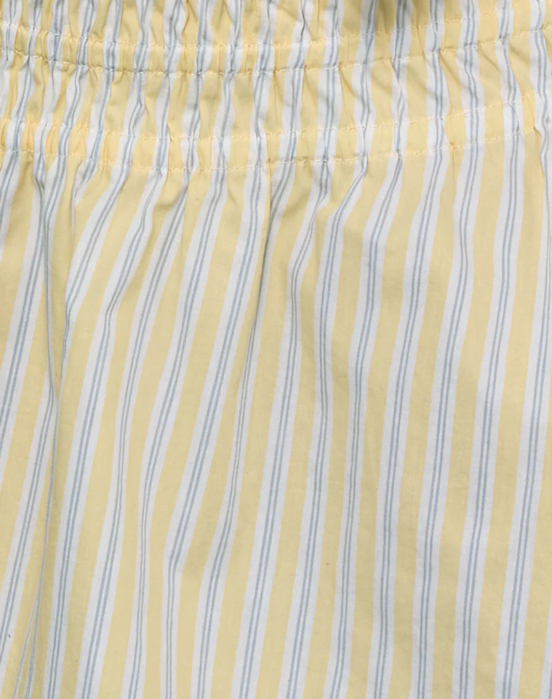 Nelesi Mini Skirt in Candy Stripe Yellow - Image 6