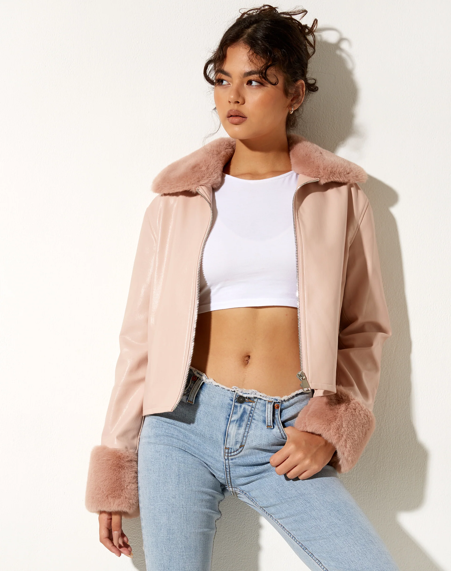 Neliya Jacket in Pu Pink - Image 4