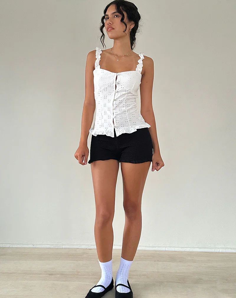 Neroli Corset Top in Broderie White - Image 5