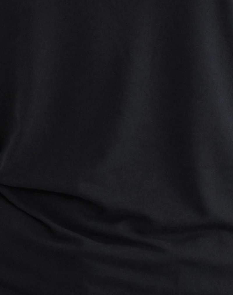 Nezuko Multi Tie Long Sleeve Top in Cupro Black - Image 7