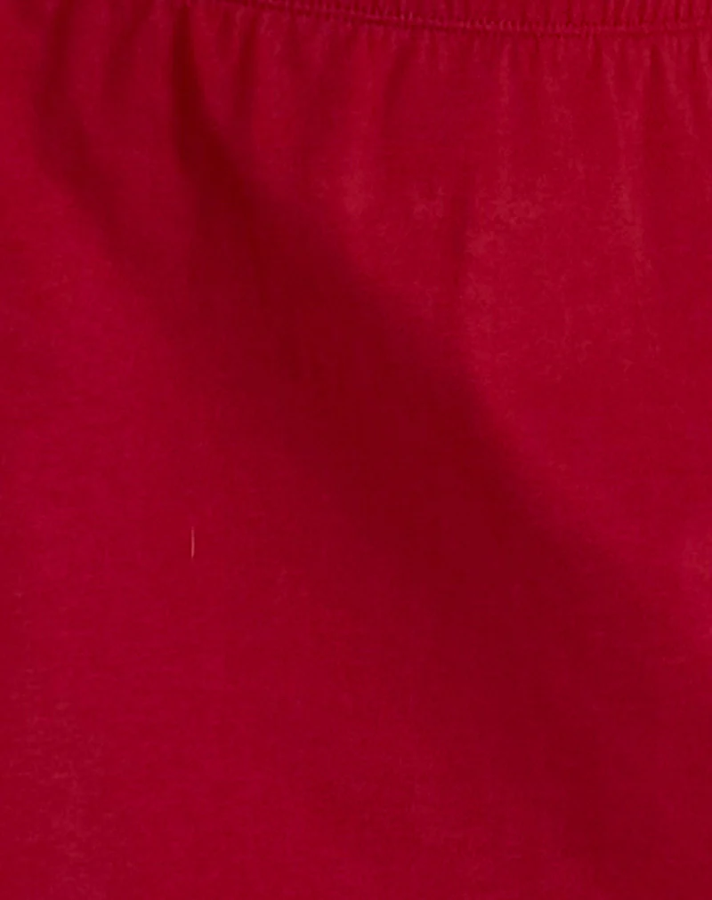 Nidya A-Line Mini Skirt in Adrenaline Red - Image 6