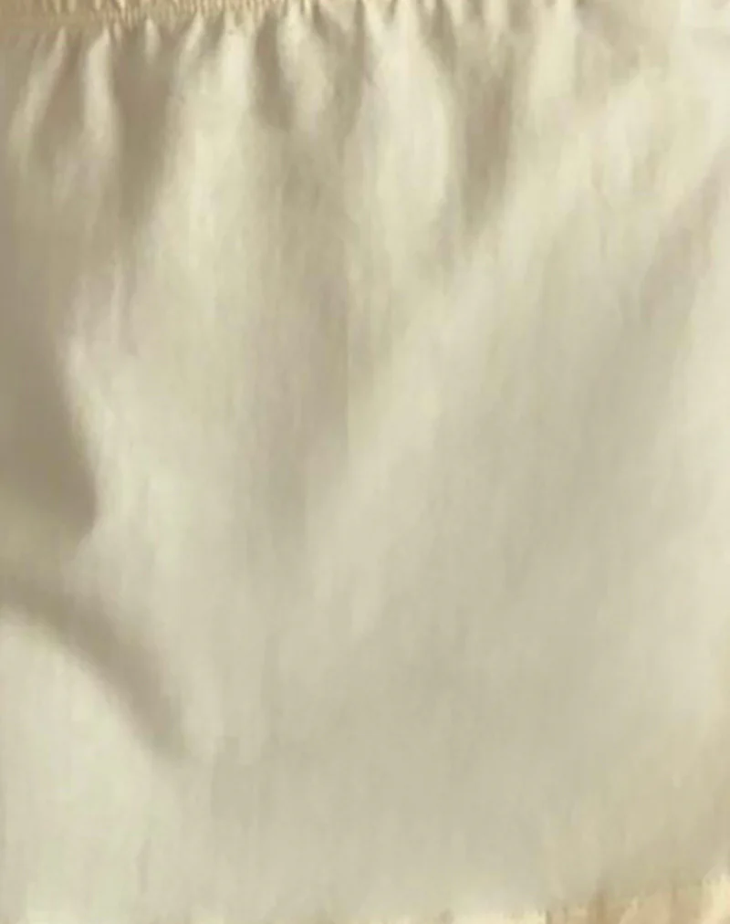 Nidya A-Line Mini Skirt in Buttermilk - Image 5