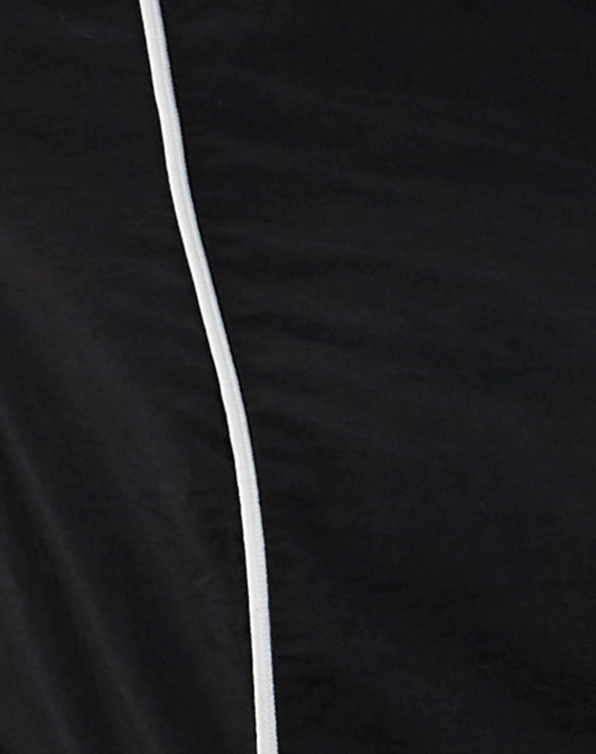 Nila Zip Up Biker Jacket in Black Nylon - Image 7