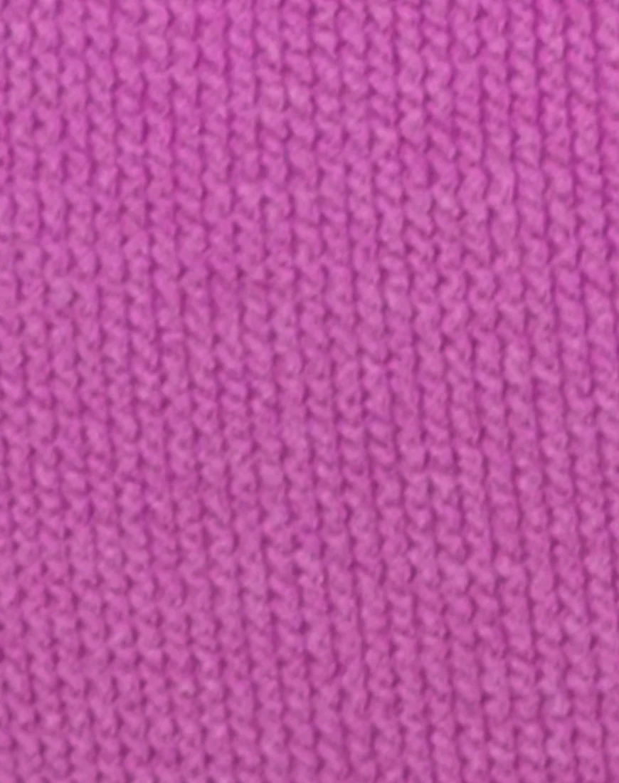 Nishi Swimsuit in Crinkle Rib Violet - Image 5