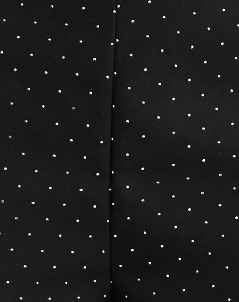Nivra Short in Diamante Tailoring Black - Image 6
