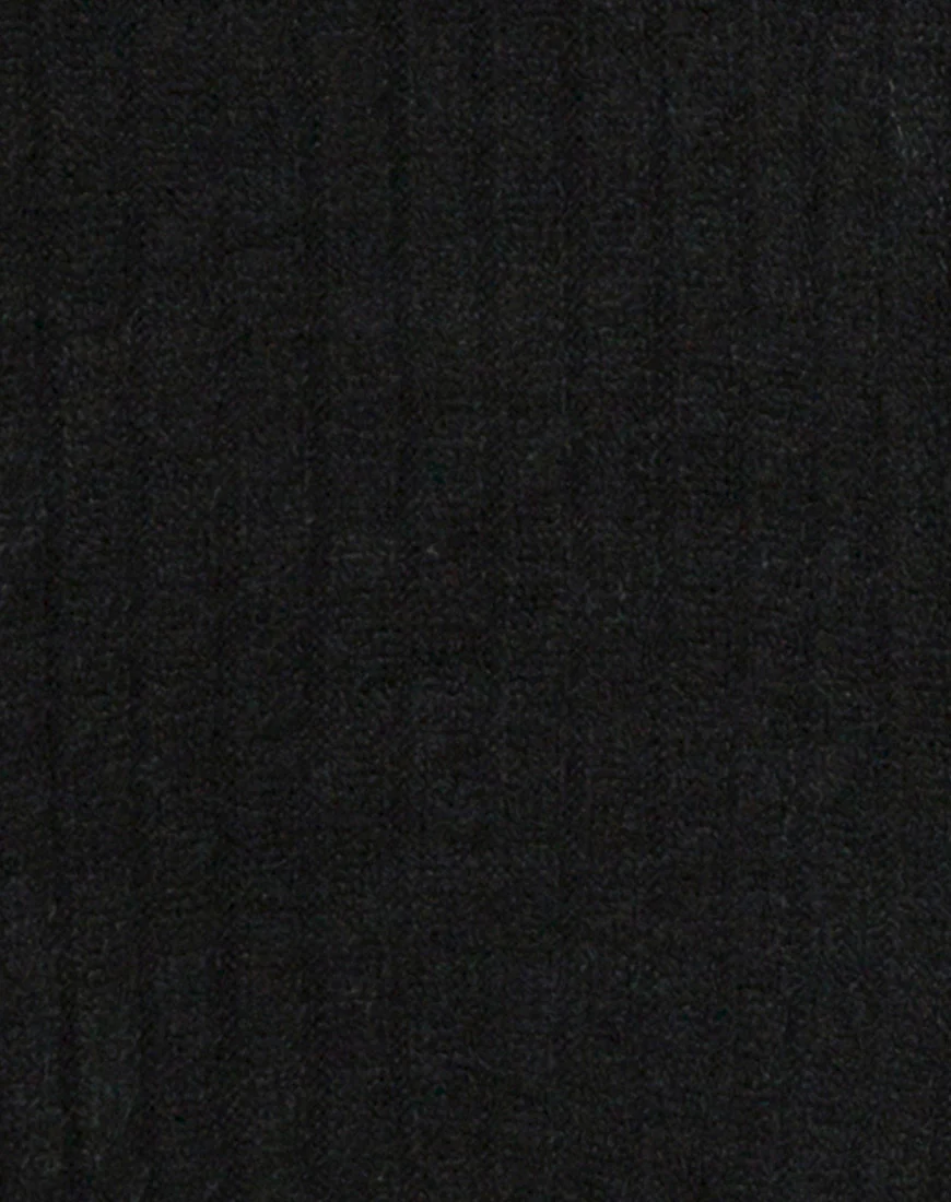 Nizer High Neck Jumper in Black - Image 6