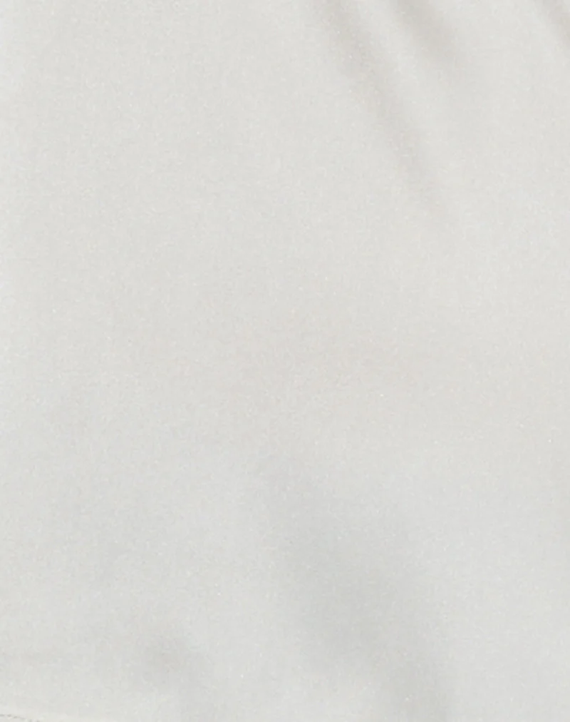 Nobara Longline Halterneck Top in Jacquard Ivory - Image 5