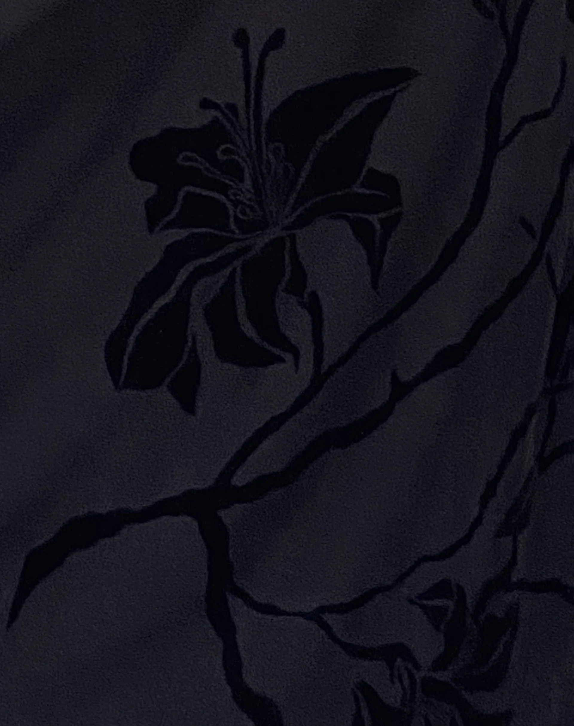 Nodu Maxi Dress in Orchids Flock Black - Image 5