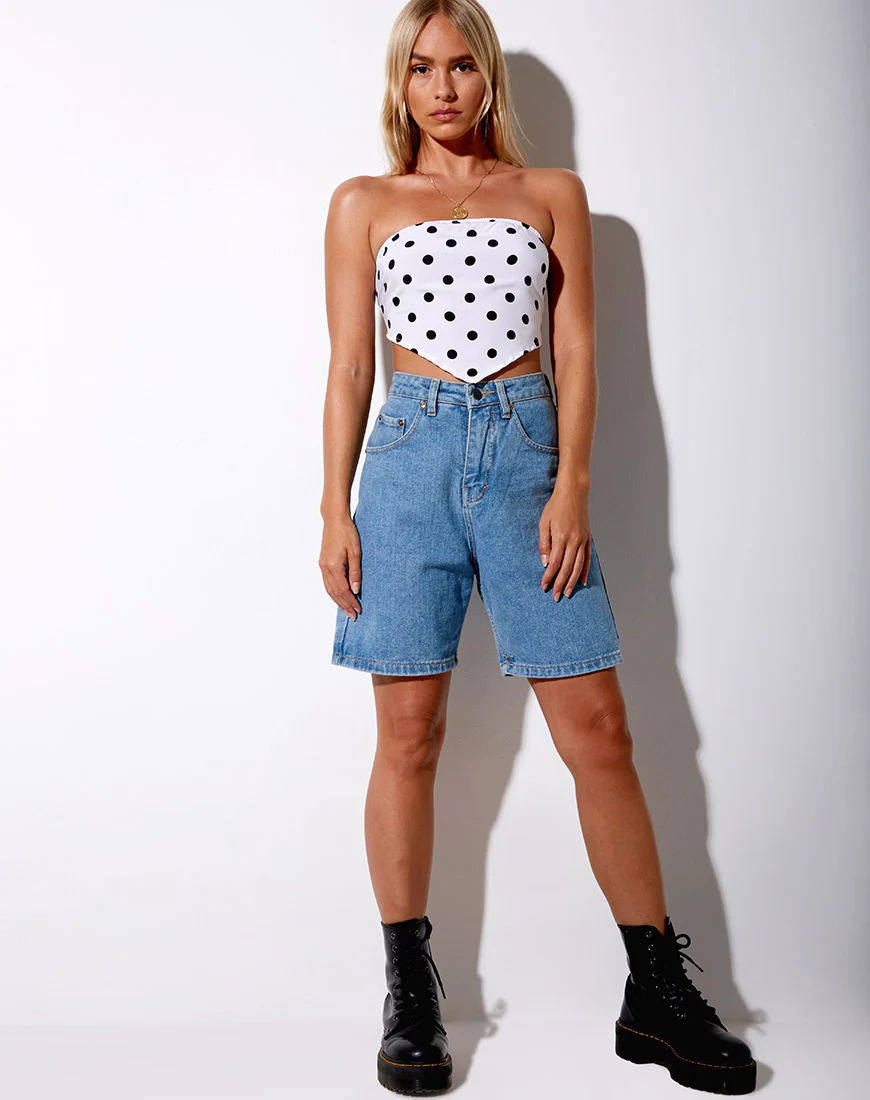 Nolda Top in 80's Polka White - Image 3