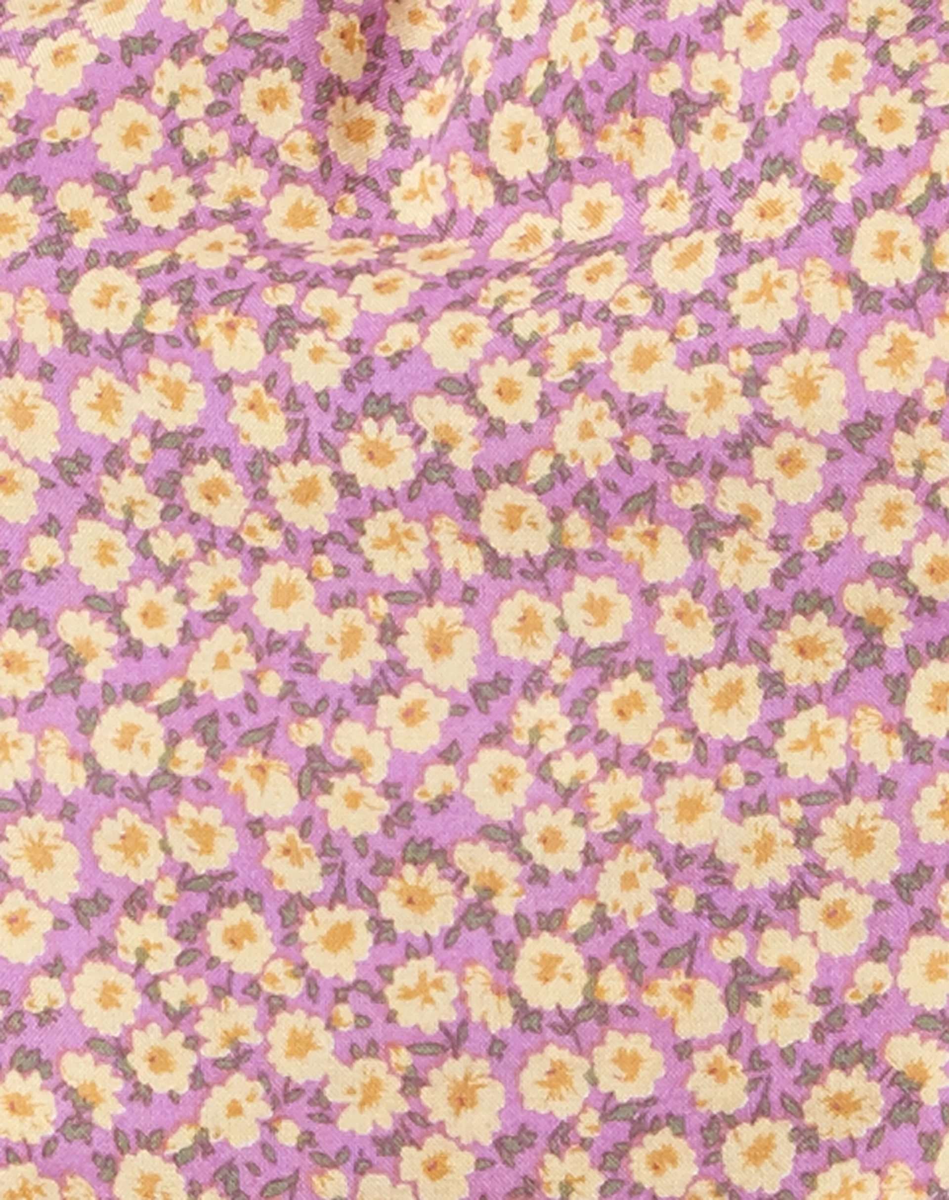 Nolda Crop Top in Flower Fun Lilac Lemon - Image 5