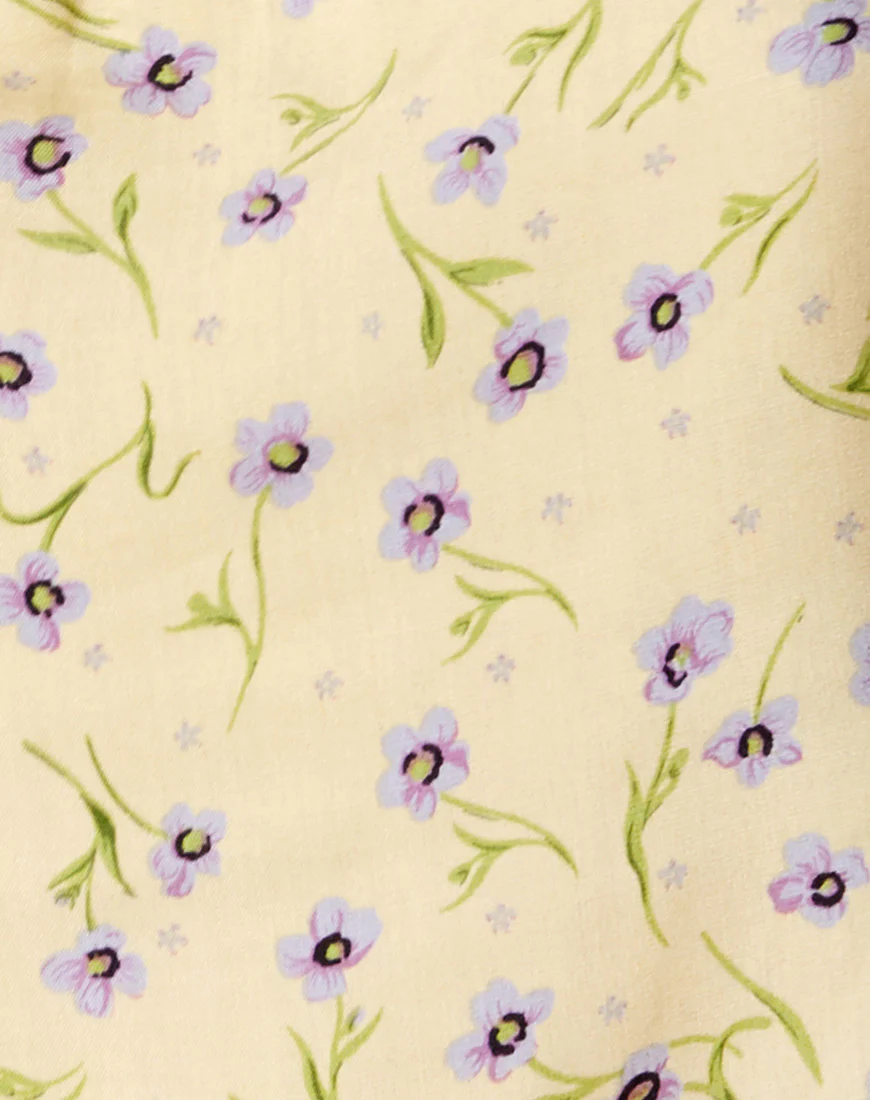 Nolda Top in Wild Flower Lemon Drop - Image 5