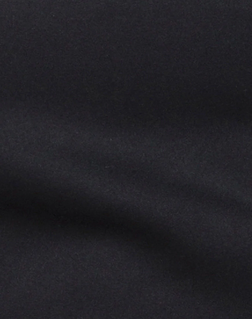 Nolia Tube Top in Satin Black - Image 5