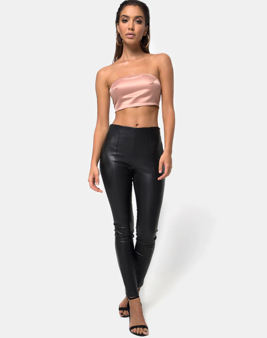 Nolia Tube top in Satin Gold - Image 3