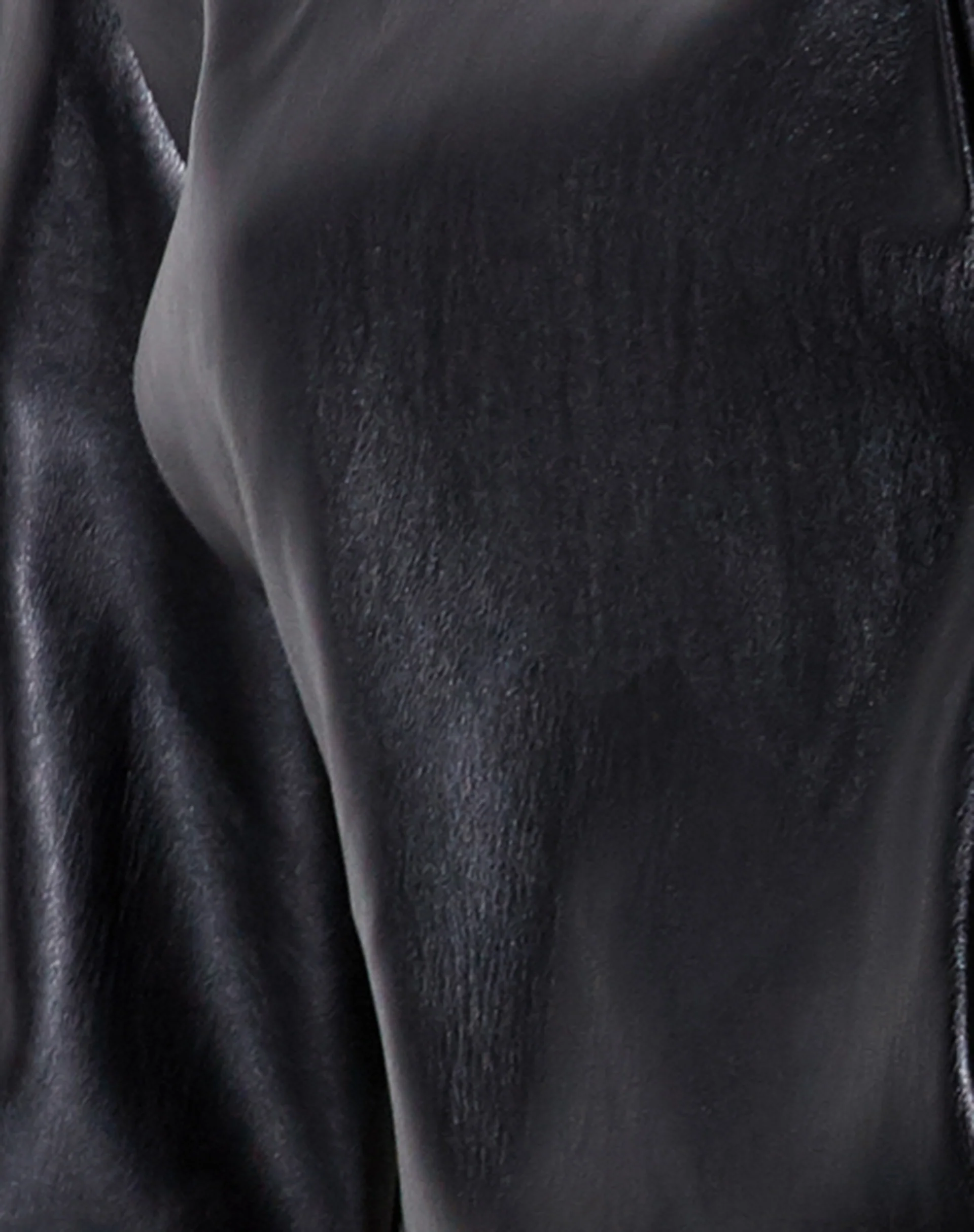 Nolthy Cropped Blazer in Pu Black - Image 6