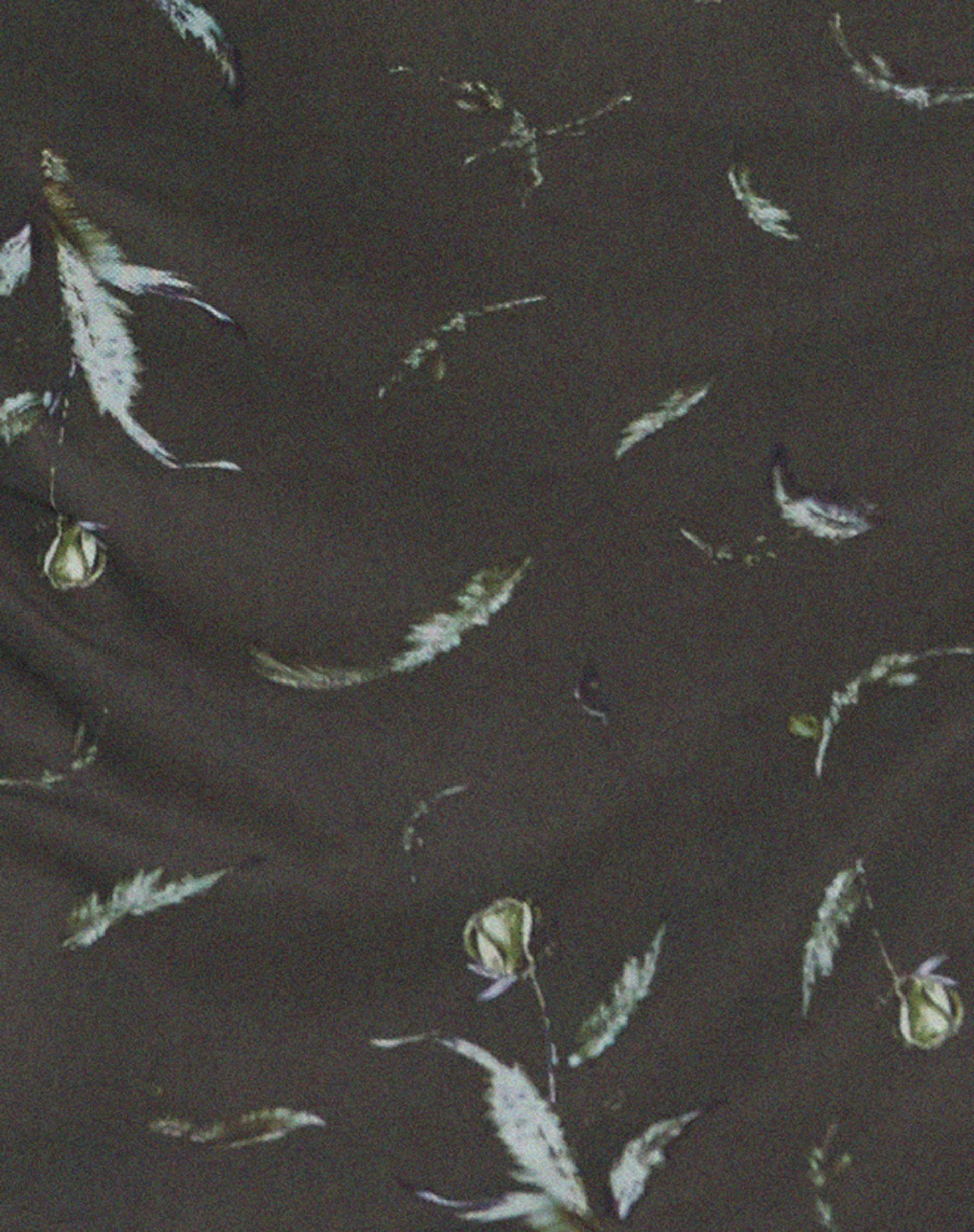Noura Mesh Mini Dress in Floral Khaki Silhouette - Image 7