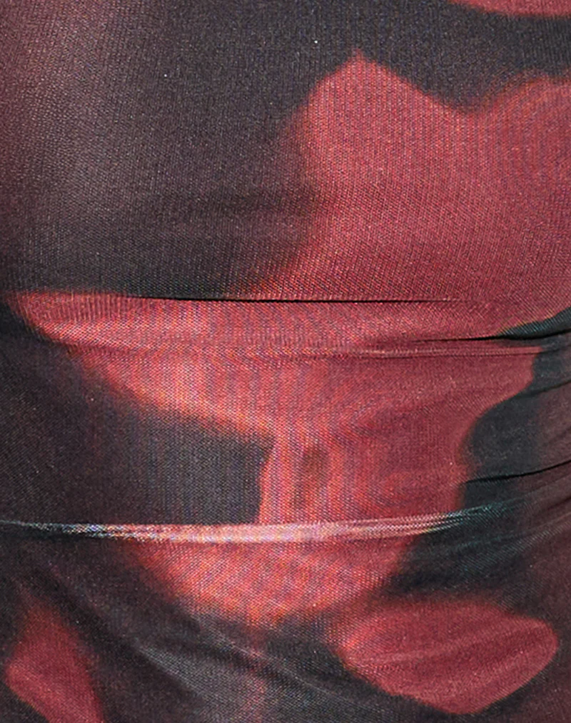 Nova Top in Digi Flower Red - Image 6