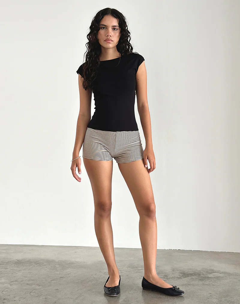 Nova Top in Jersey Black - Image 4