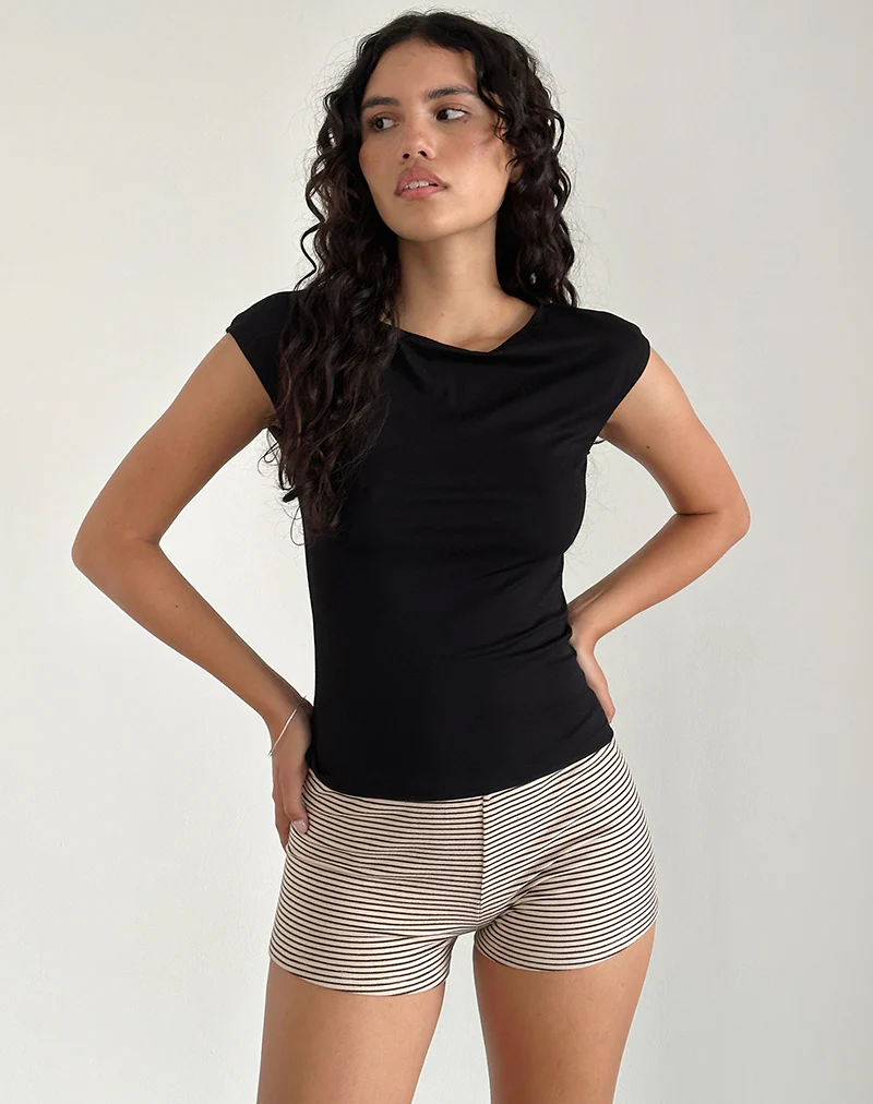 Nova Top in Jersey Black - Image 5