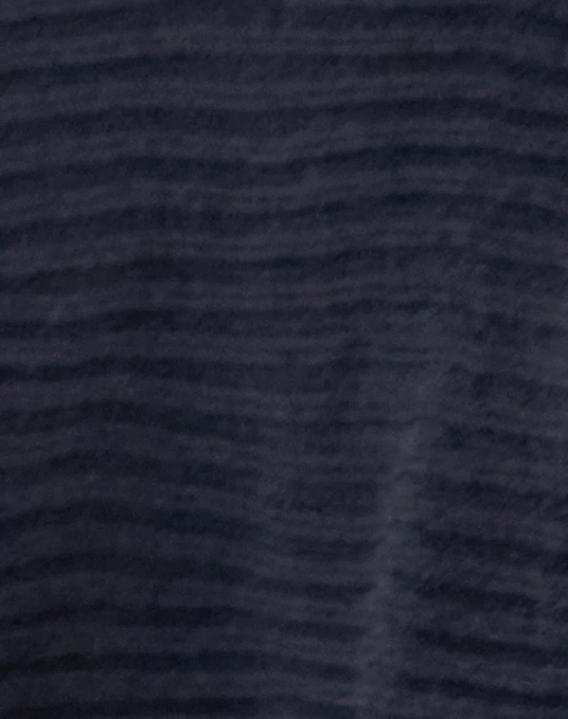 Nuria Shrug in Navy - Image 6