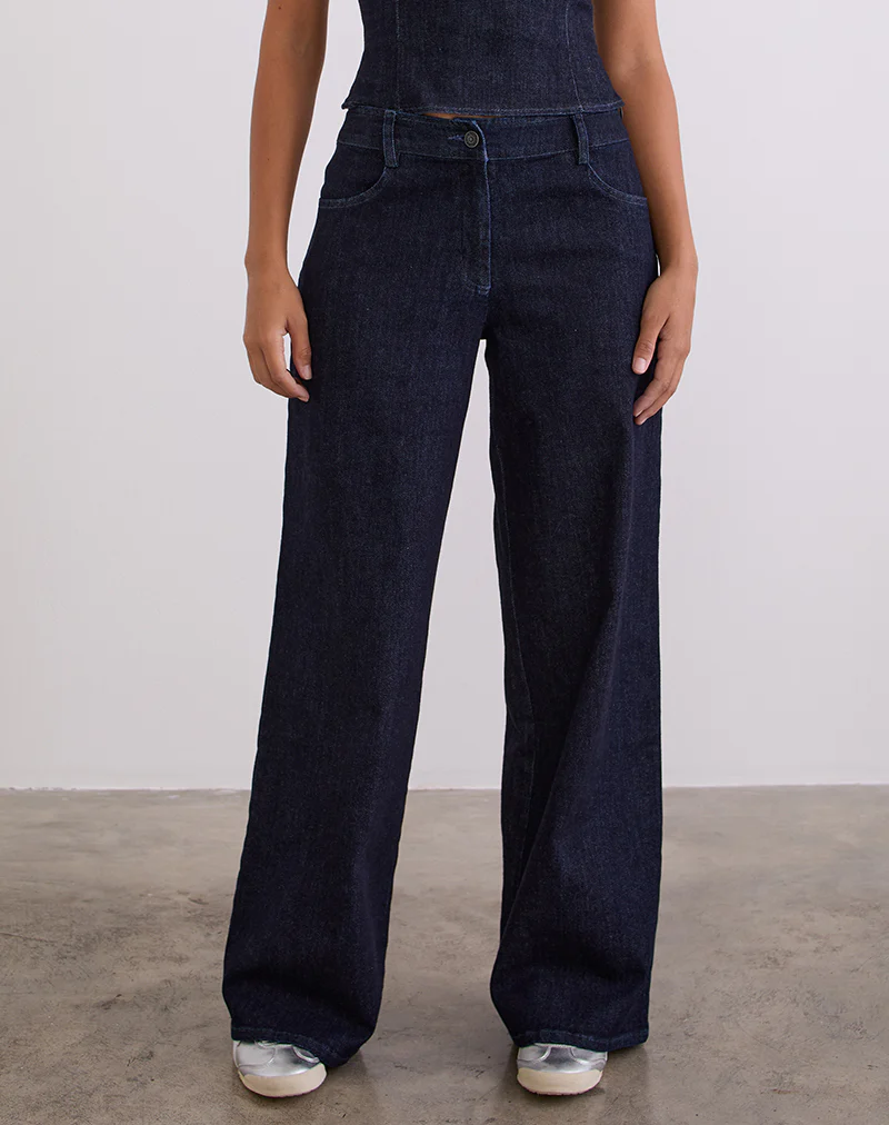 Nuvia Trousers in Chambray Indigo - Image 2