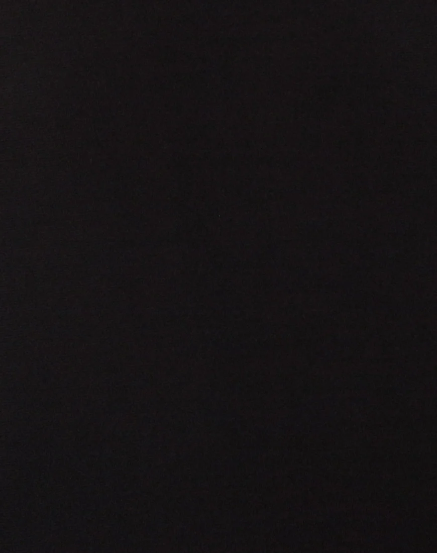 Nymphea Bodycon Dress in Black - Image 5