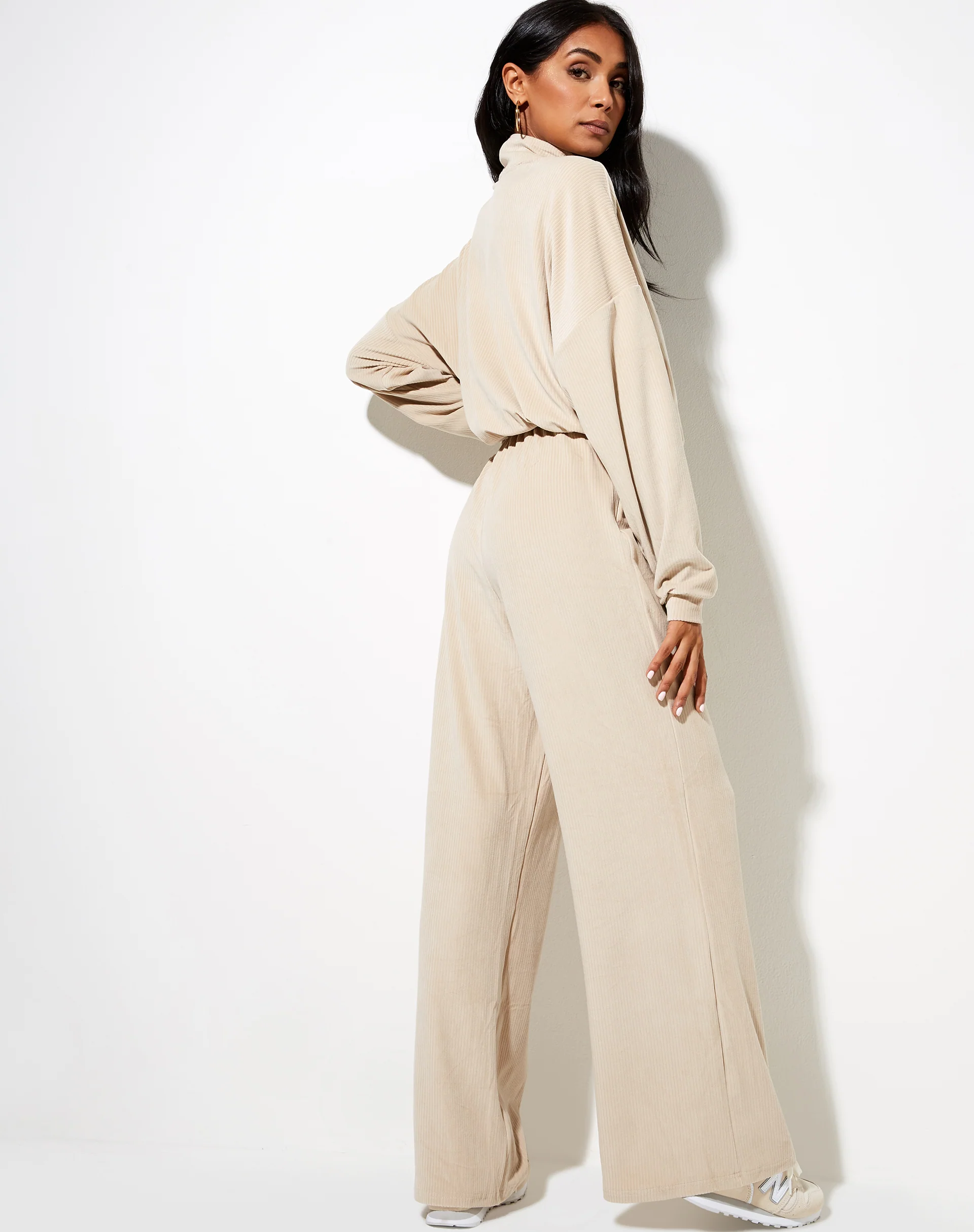 Obeli Trouser in Neutral Beige 'Saint' Embro - Image 2