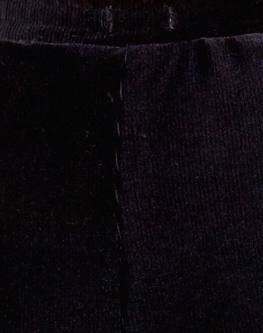 Obeli Trouser in Rib Black - Image 6