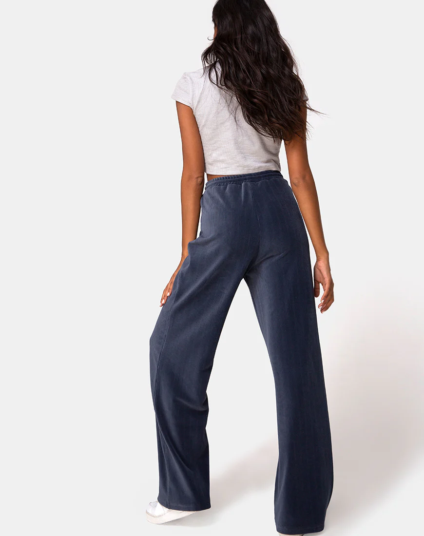 Obeli Trouser in Rib Charcoal - Image 5