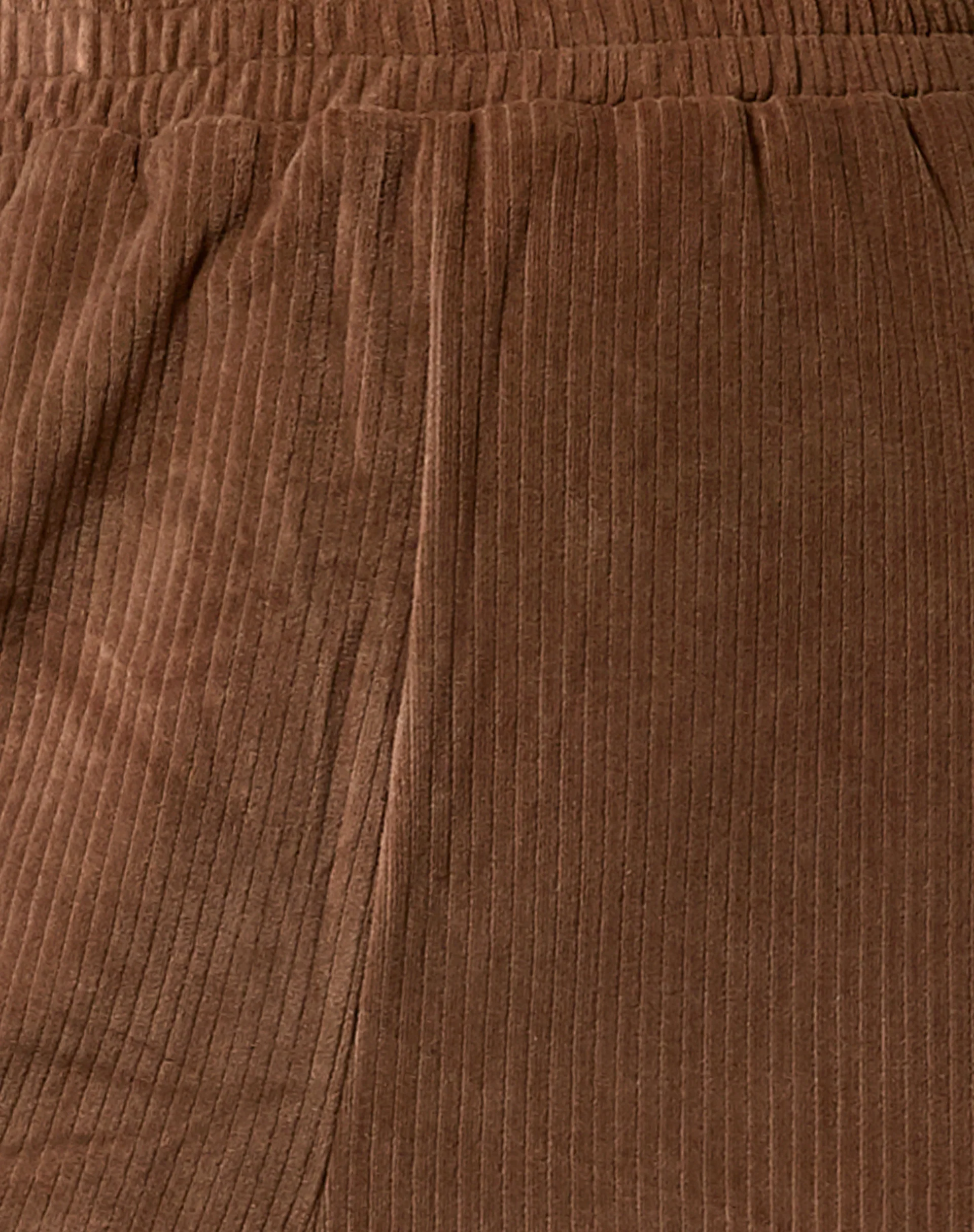 Obeli Trouser in Velvet Rib Tan Brown - Image 5