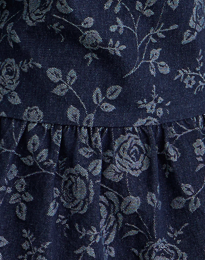 Obrix Top in Chambray Indigo Rose - Image 6