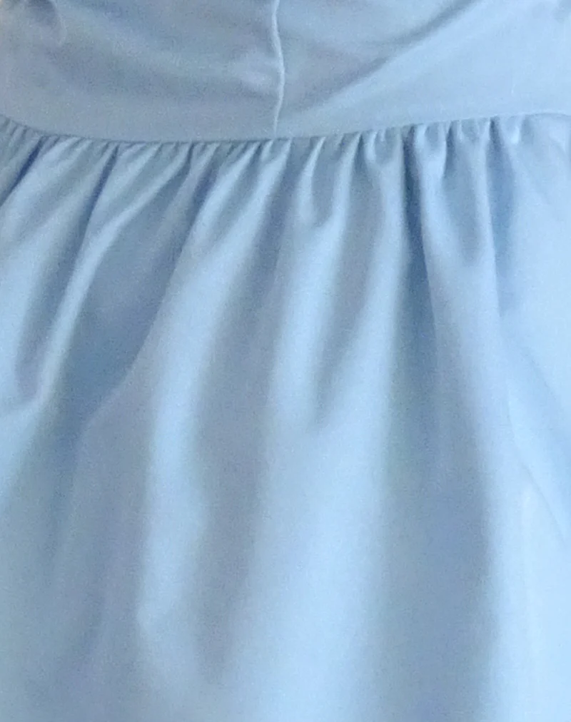 Okapi Mini Dress in Powder Blue - Image 6
