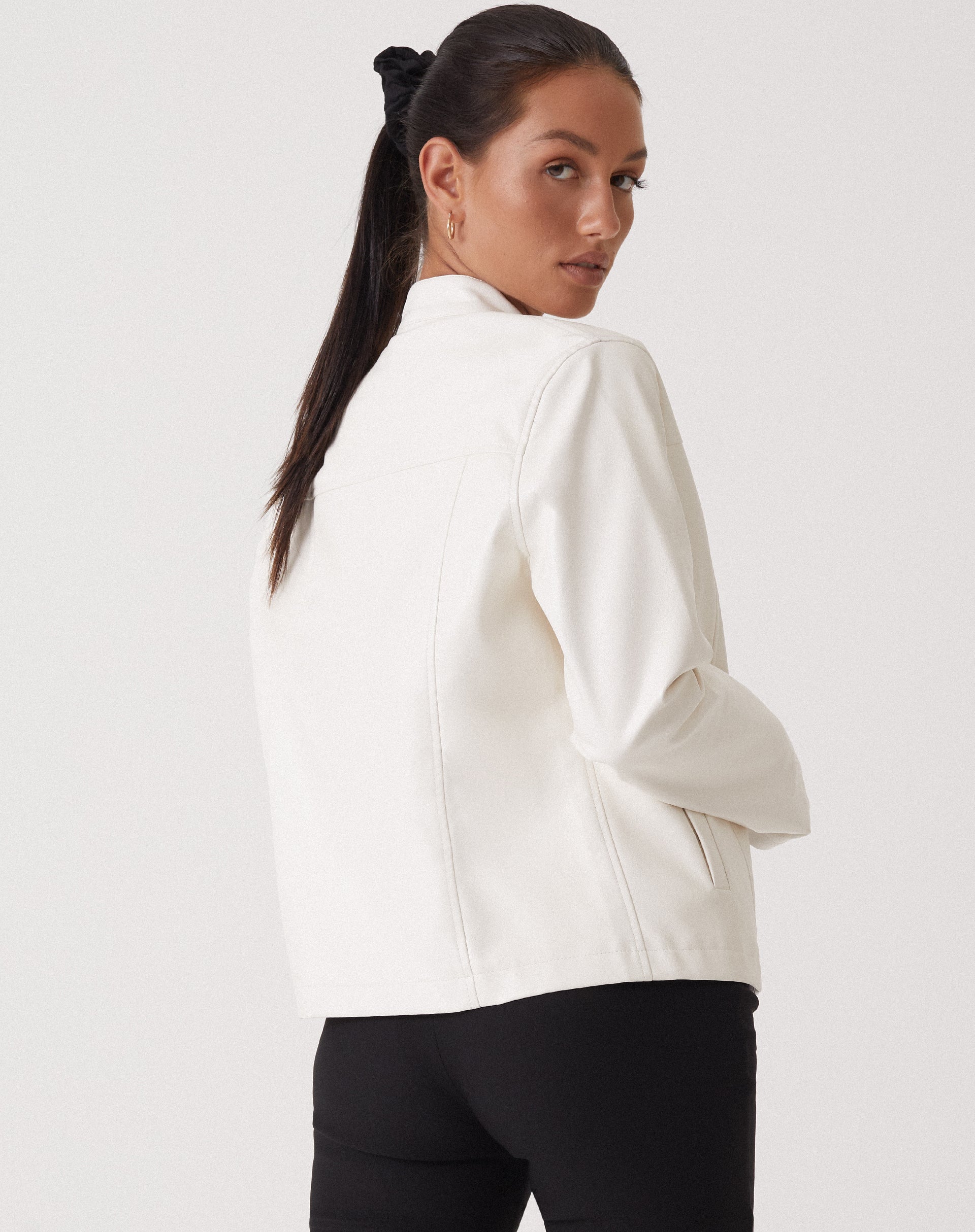 MOTEL X OLIVIA NEILL Olivia Jacket in PU White - Image 6