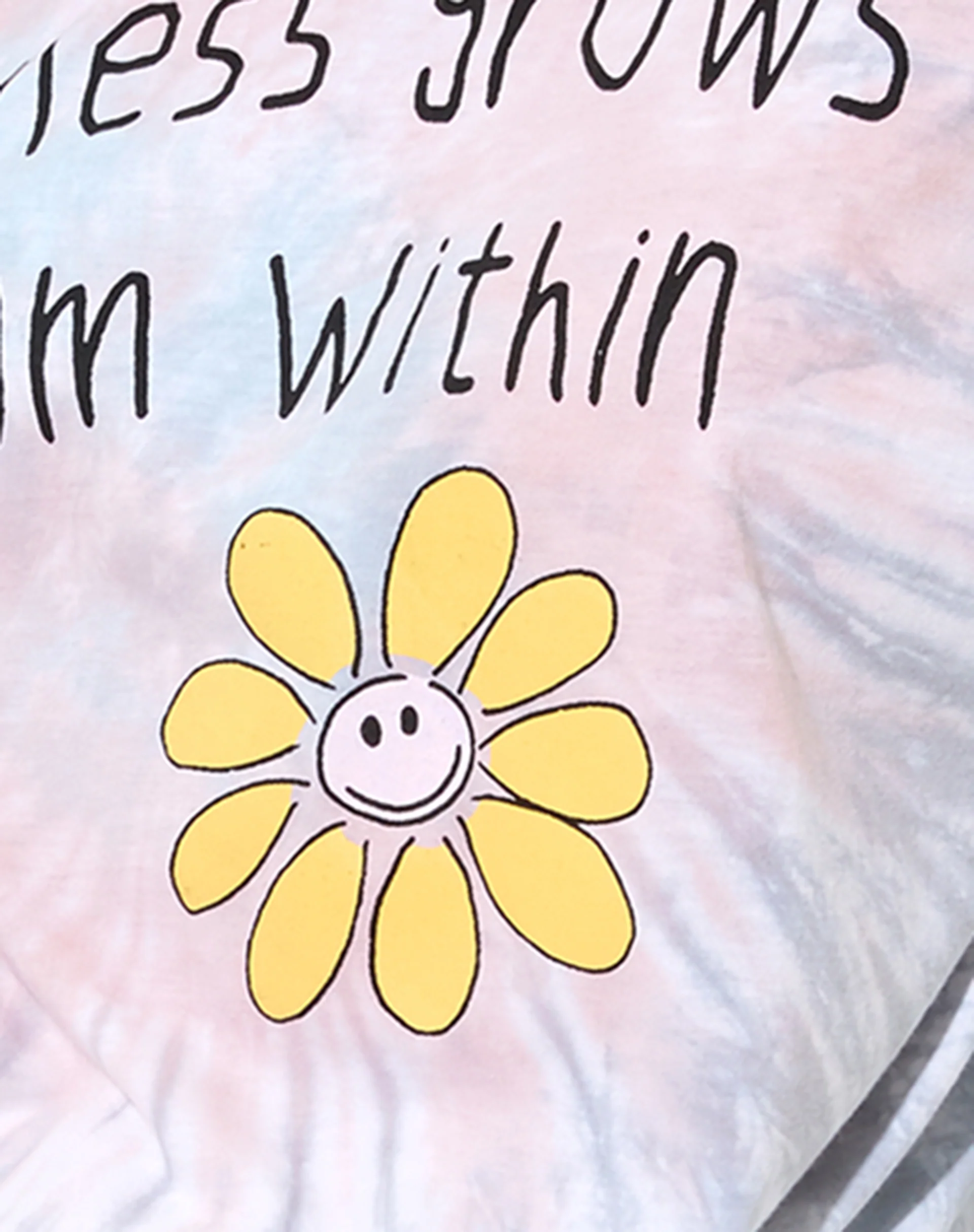 Olivia Long Sleeve Tee in White Tie Dye Kindness Grow - Image 6