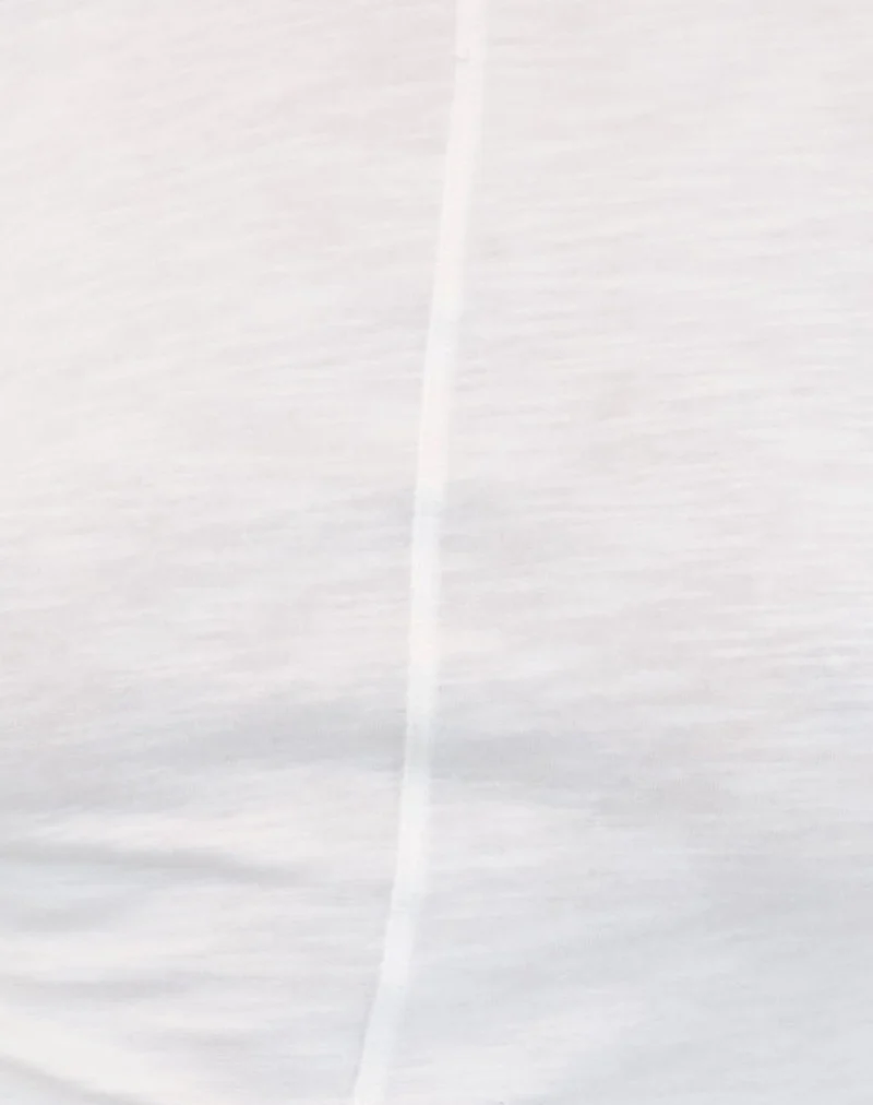 Olson Long Sleeve Top in Slub Ivory - Image 6