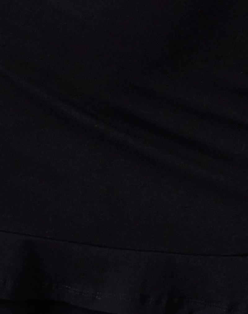 Opaline Backless Mini Dress in Black - Image 5