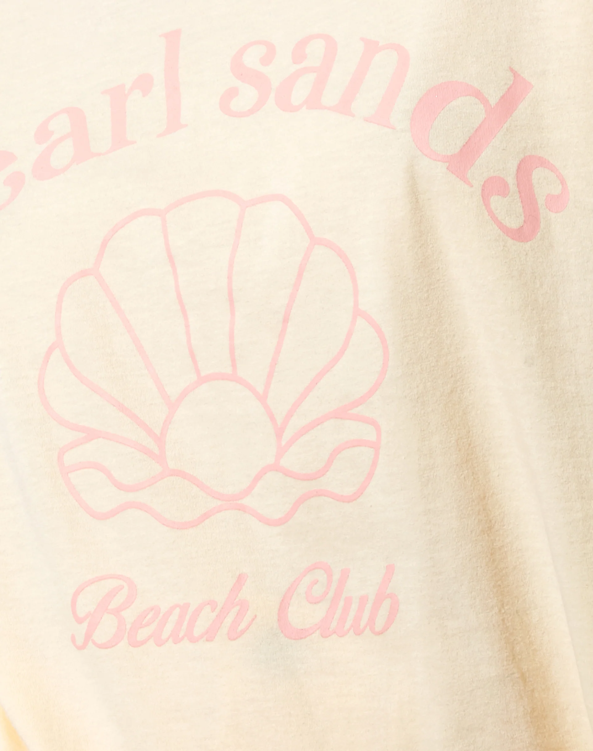 Oversize Basic Tee in Buttercream Pearl Sands - Image 5