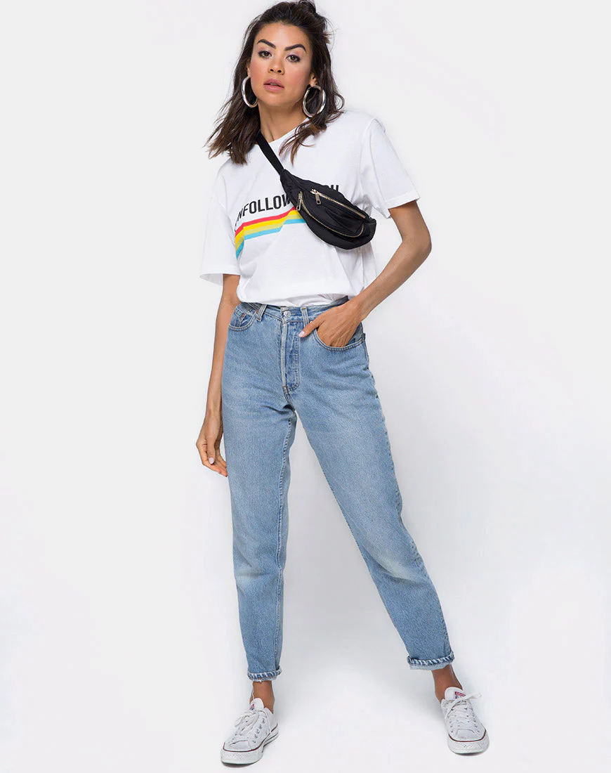Oversize Basic Tee in I unfollowed You - Image 3