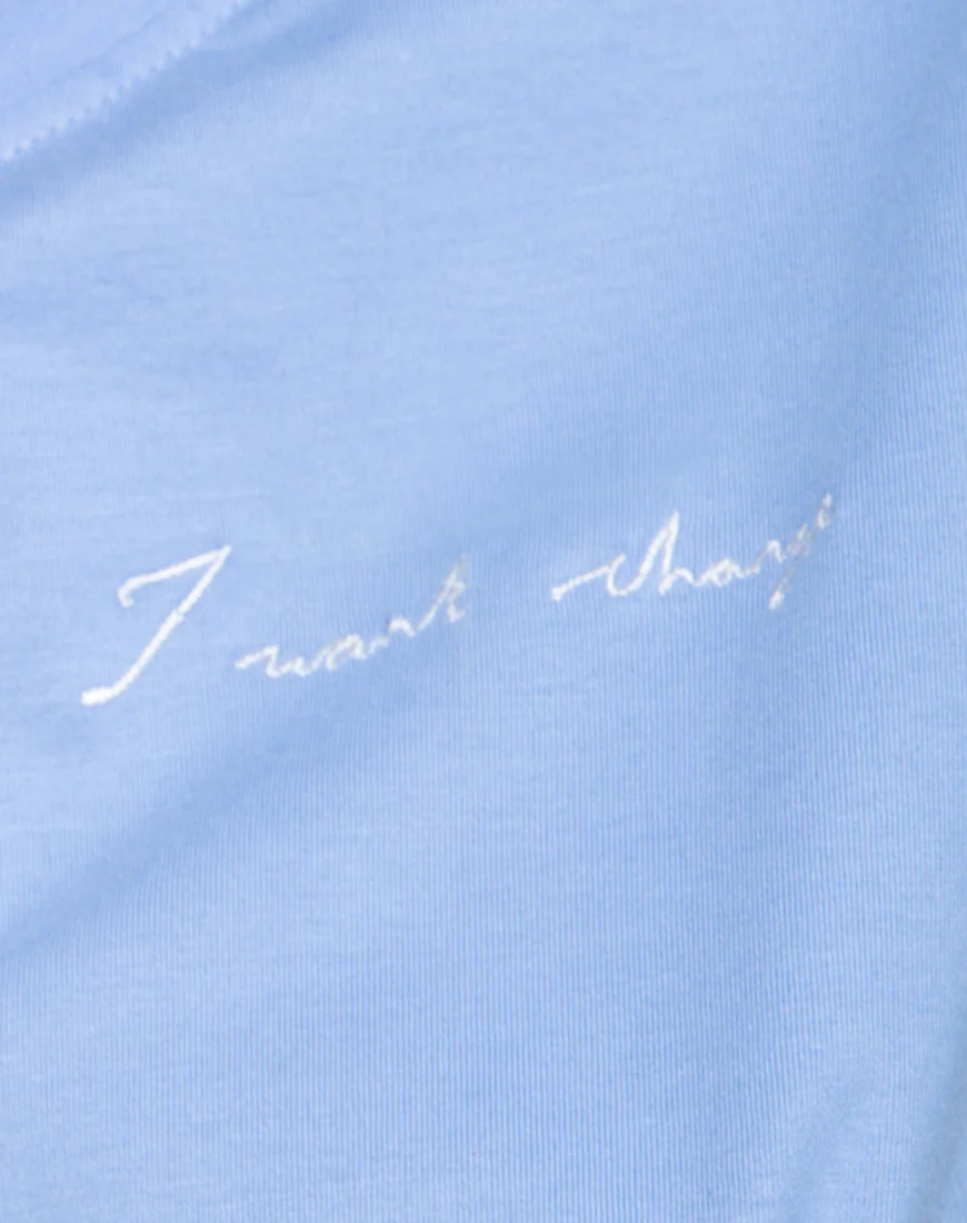 Oversize Basic Tee in I want Change - Image 5