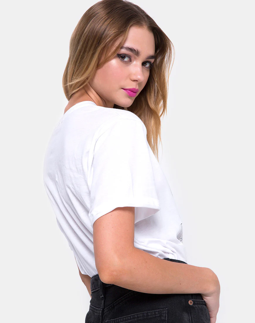 Oversize Basic Tee in Out of Order White - Image 2