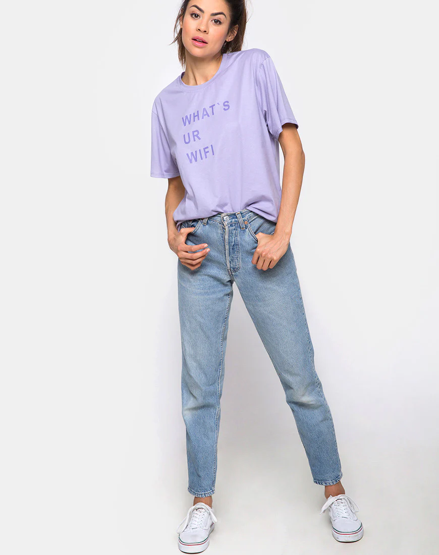 Oversize Basic Tee in What's Ur Wifi - Image 3