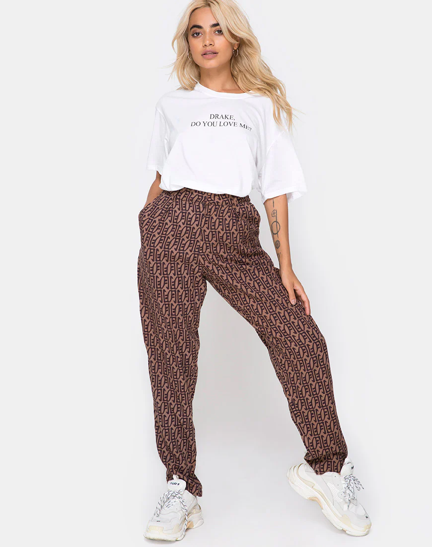 Oversize Basic Tee in White Drake Do You Love Me - Image 4