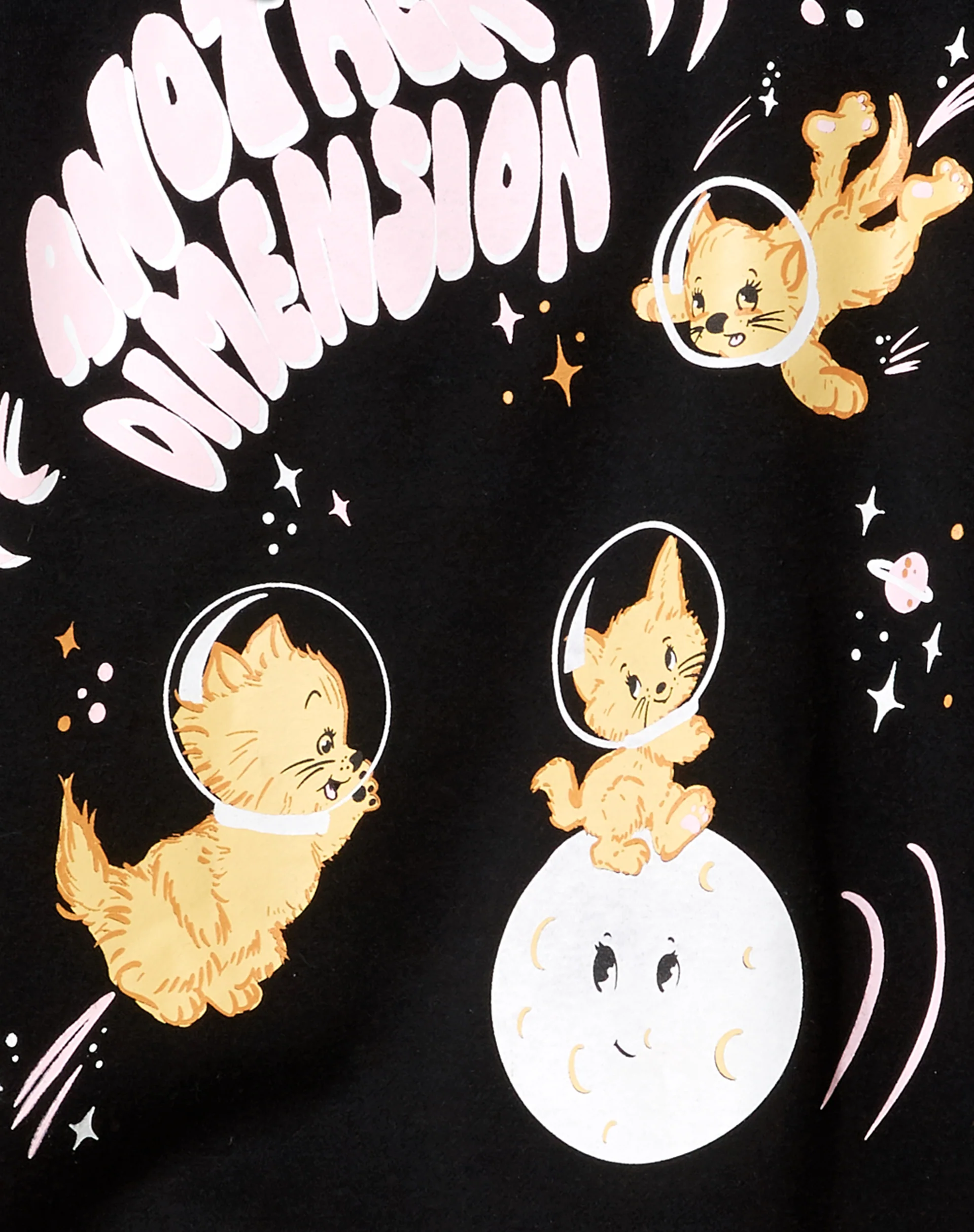 Oversize Hoodie in Black Another Dimension - Image 7