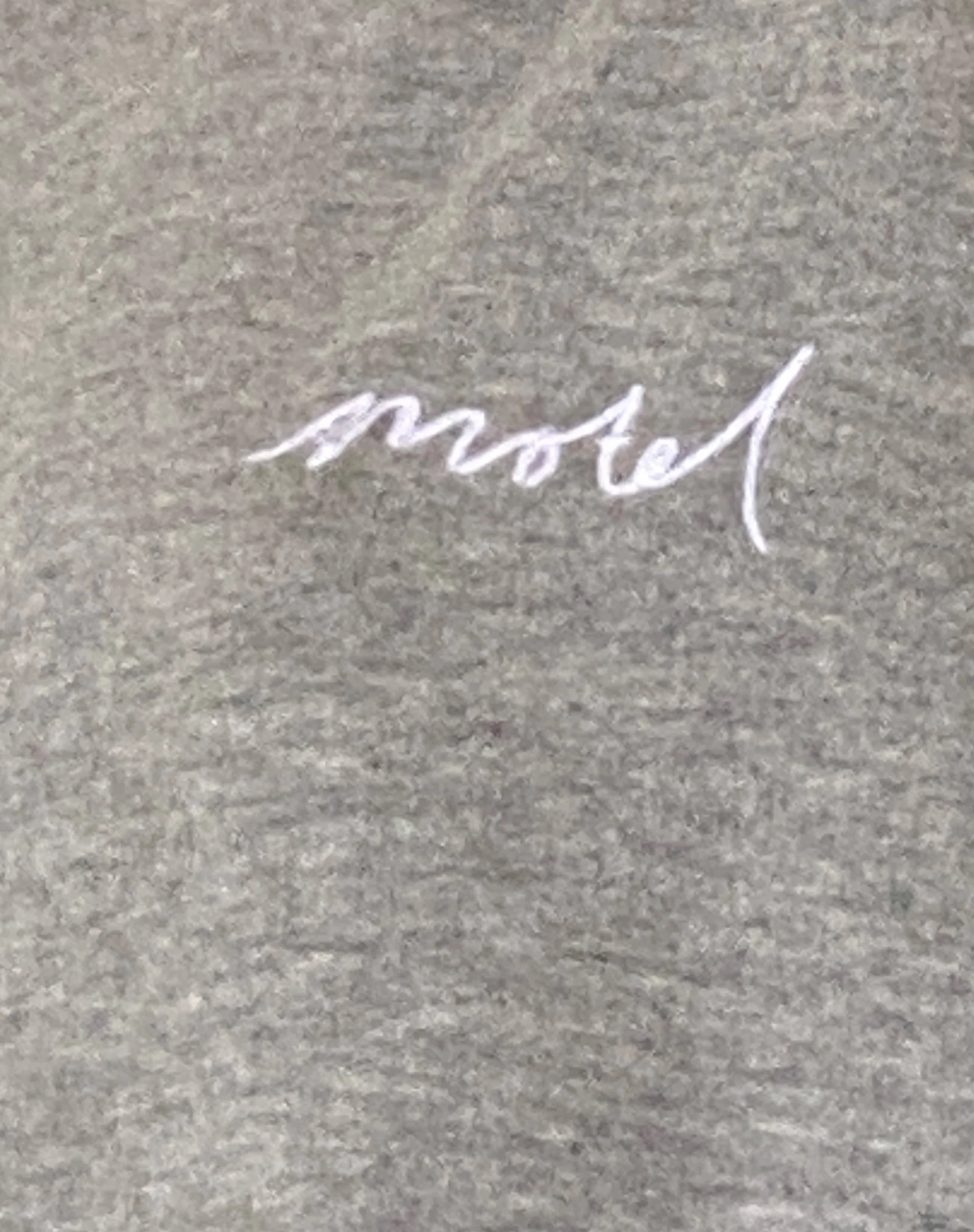 Oversize Hoodie in Grey Marl with Motel Scribble Embroidery - Image 6