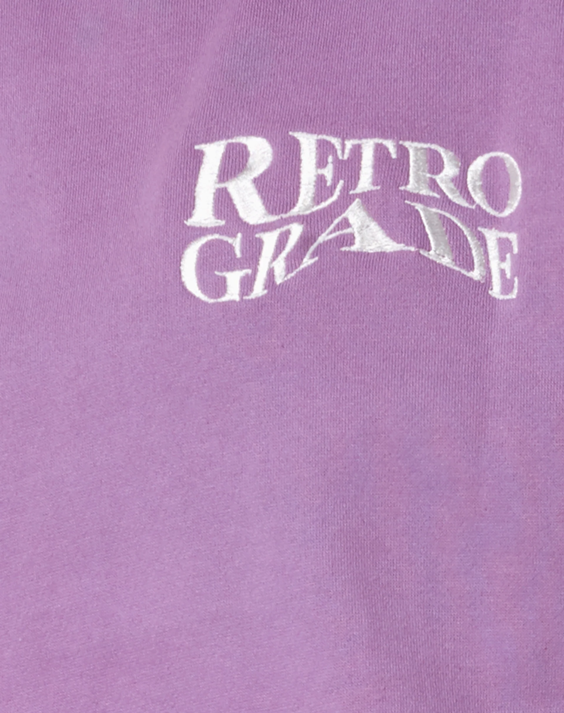 Oversize Hoodie in Lavender Retro Grade Embro - Image 6